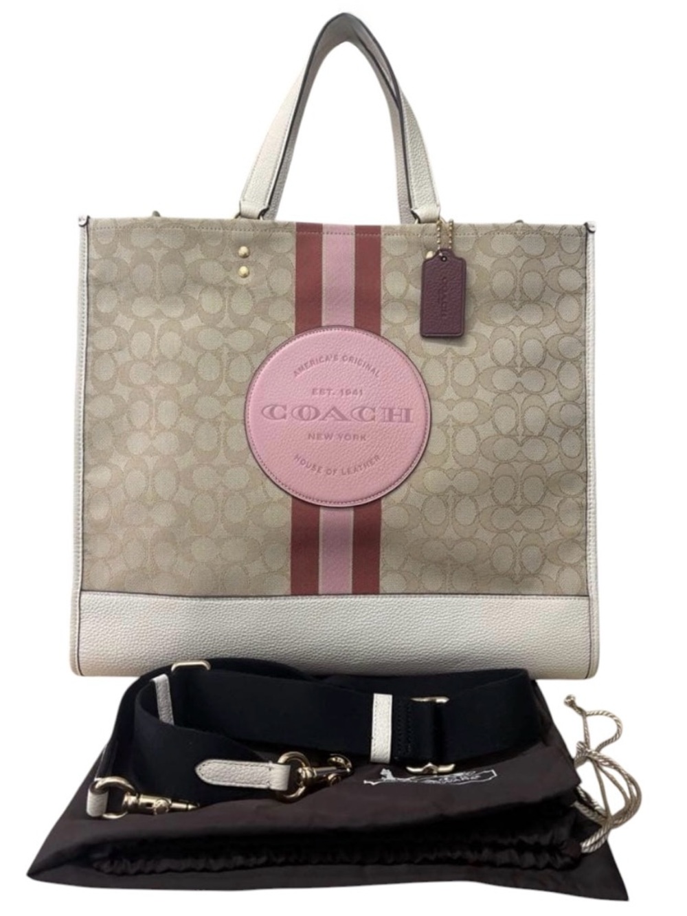 Coach Dempsey Tote 40 in Signature Jacquard NWOT
